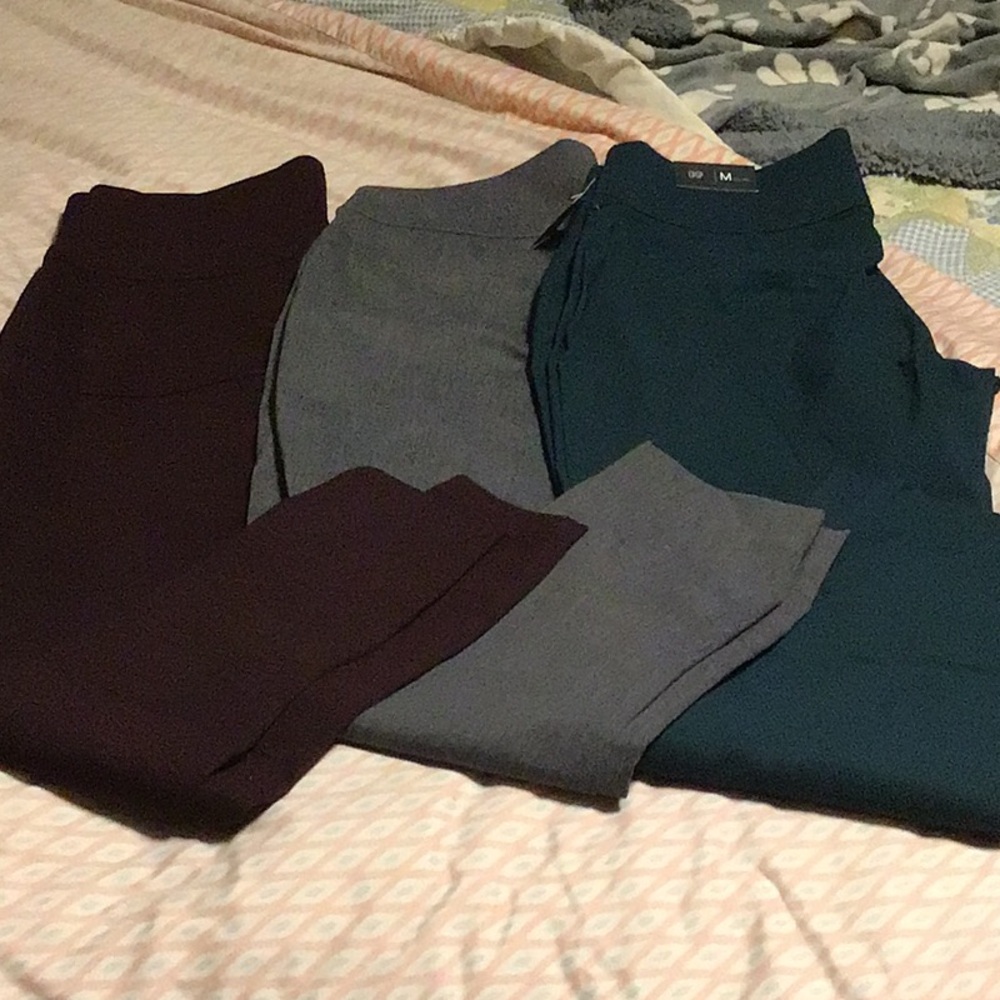 Stylish Women's crop Pants Set - Brown , Gray, Teal